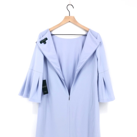 Lauren Ralph Lauren Petite Bell Sleeve Dress 12P - Picture 4 of 7